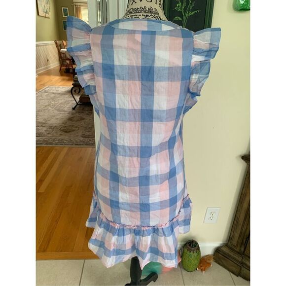 Ella Gray Pastel Gingham Summer Dress - Picture 2 of 13